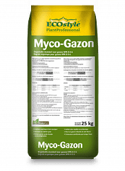 ECOstyle Myco-Gazon met Protozoa en Mycorrhizae NPK 8-3-6 korrel - zak van 25kg
